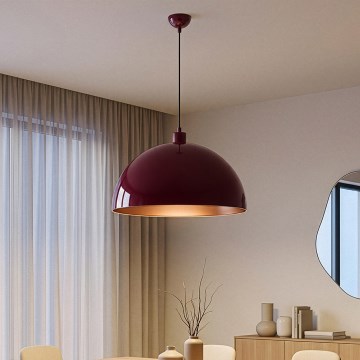 Brilagi - Lampadario LED sospeso su cavo METALO 1xE27/40W/230V Ø 60 cm bordeaux/ramato