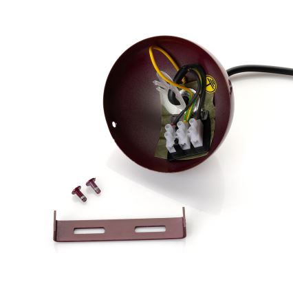 Brilagi - Lampadario LED sospeso su cavo METALO 1xE27/40W/230V Ø 60 cm bordeaux/ramato