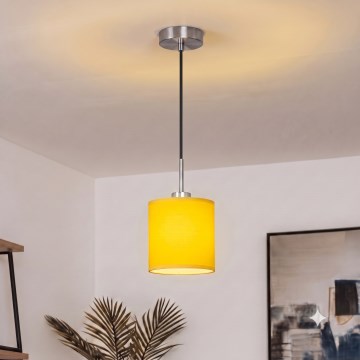 Brilagi - Lampadario LED sospeso su cavo NUBILA 1xE27/60W/230V Ø 14 cm nero/giallo