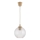 Brilagi - Lampadario LED sospeso su cavo RETRO GLASS 1xE27/60W/230V Ø 18 cm beige/trasparente