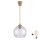 Brilagi - Lampadario LED sospeso su cavo RETRO GLASS 1xE27/60W/230V Ø 25 cm beige/grigio fumé