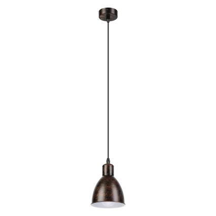 Brilagi - Lampadario LED sospeso su cavo RIDDY 1xE27/60W/230V rame/patina