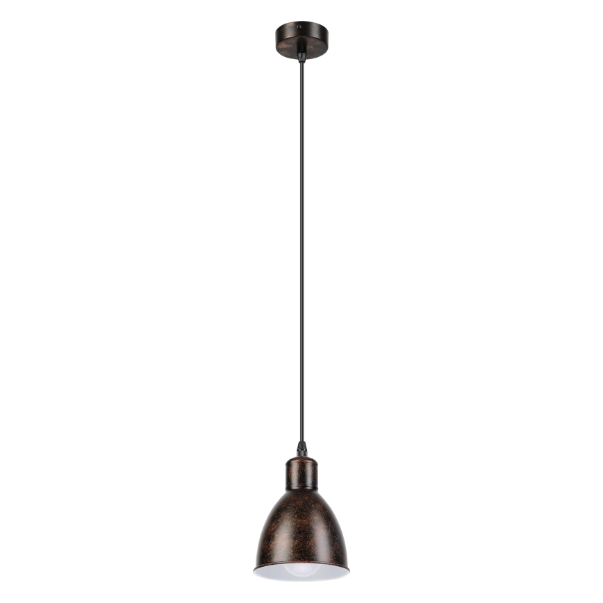 Brilagi - Lampadario LED sospeso su cavo RIDDY 1xE27/60W/230V rame/patina