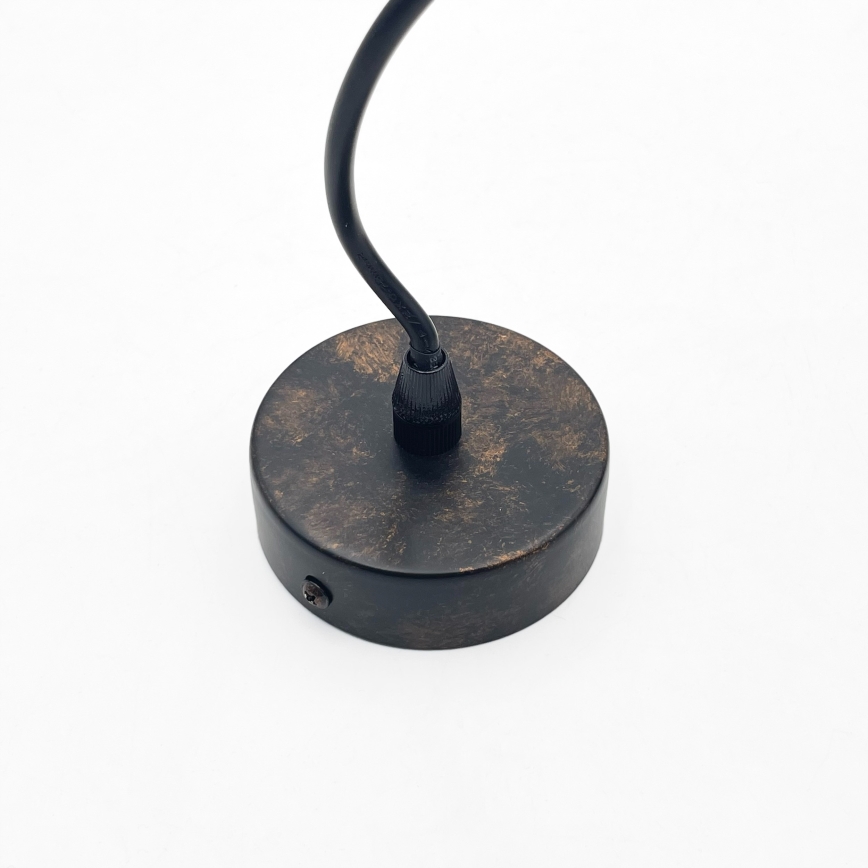 Brilagi - Lampadario LED sospeso su cavo RIDDY 1xE27/60W/230V rame/patina