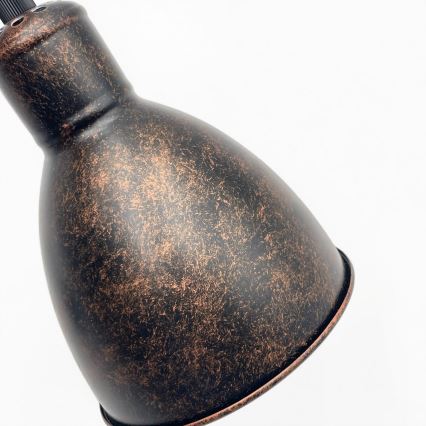 Brilagi - Lampadario LED sospeso su cavo RIDDY 1xE27/60W/230V rame/patina