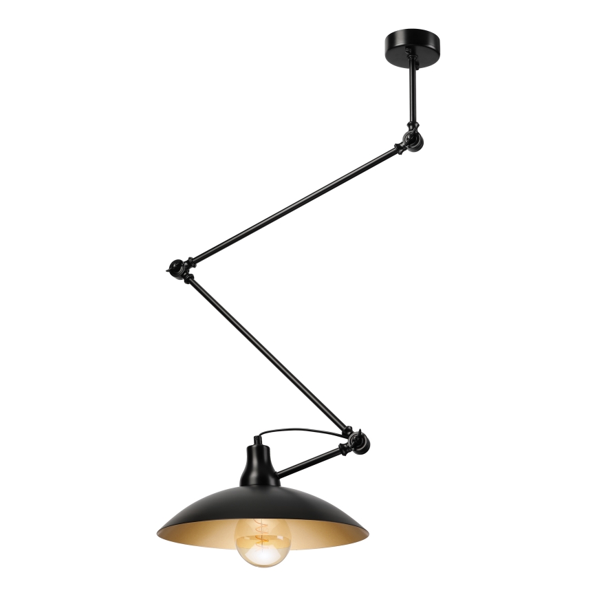 Brilagi - Lampadario LED su asta IRONBEAM 1xE27/60W/230V nero