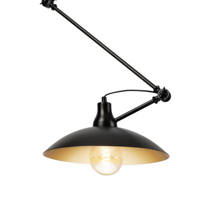 Brilagi - Lampadario LED su asta IRONBEAM 1xE27/60W/230V nero