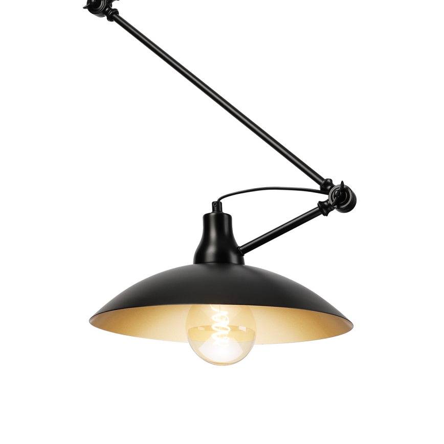 Brilagi - Lampadario LED su asta IRONBEAM 1xE27/60W/230V nero