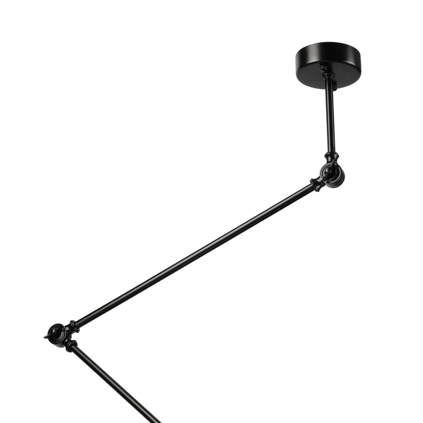 Brilagi - Lampadario LED su asta IRONBEAM 1xE27/60W/230V nero