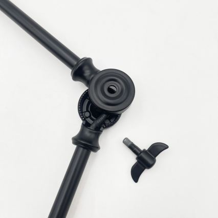 Brilagi - Lampadario LED su asta IRONBEAM 1xE27/60W/230V nero