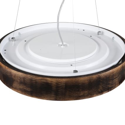 Brilagi - Lampadario LED su cavo CARVALHO SMOKEY 3xE27/60W/230V rovere Ø 47,5 cm