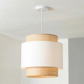 Brilagi - Lampadario LED su cavo CERIA 1xE27/40W/230V Ø 30 cm beige/bianco