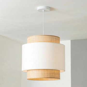 Brilagi - Lampadario LED su cavo CERIA 1xE27/40W/230V Ø 30 cm beige/bianco