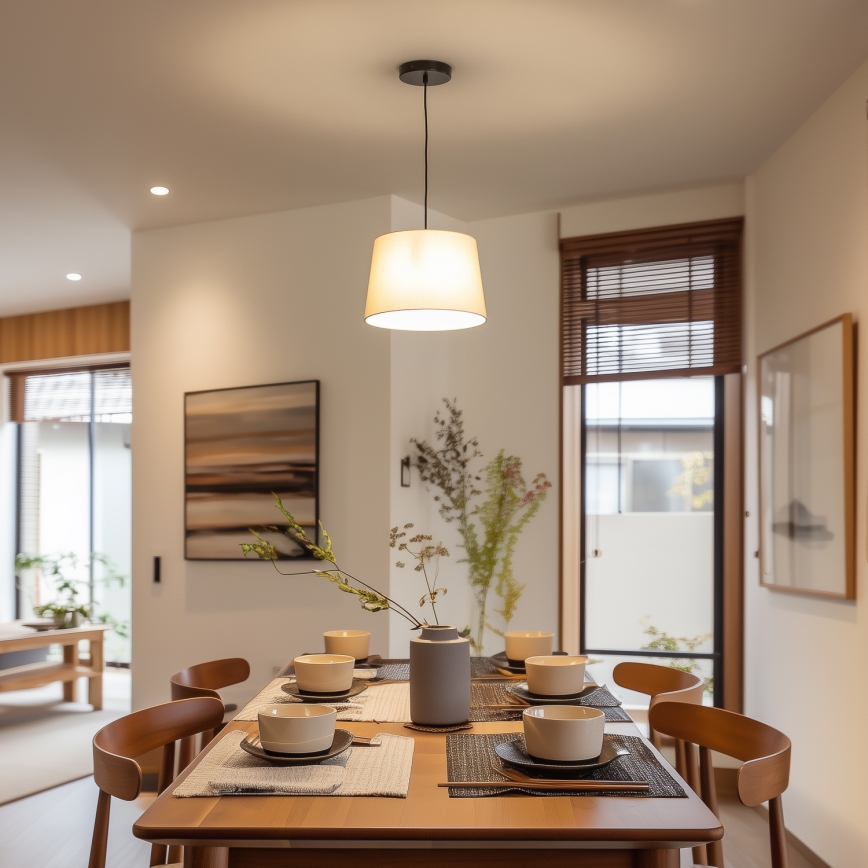 Brilagi - Lampadario LED su cavo CERIA 1xE27/40W/230V Ø 30 cm beige