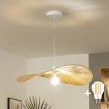 Brilagi - Lampadario LED su cavo CERIA BOHO 1xE27/40W/230V diam. 60 cm in rafia