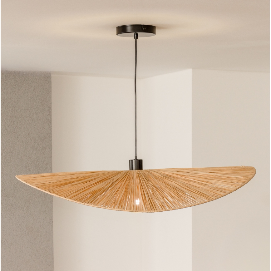 Brilagi - Lampadario LED su cavo CERIA BOHO 1xE27/40W/230V Ø 80 cm, in rafia