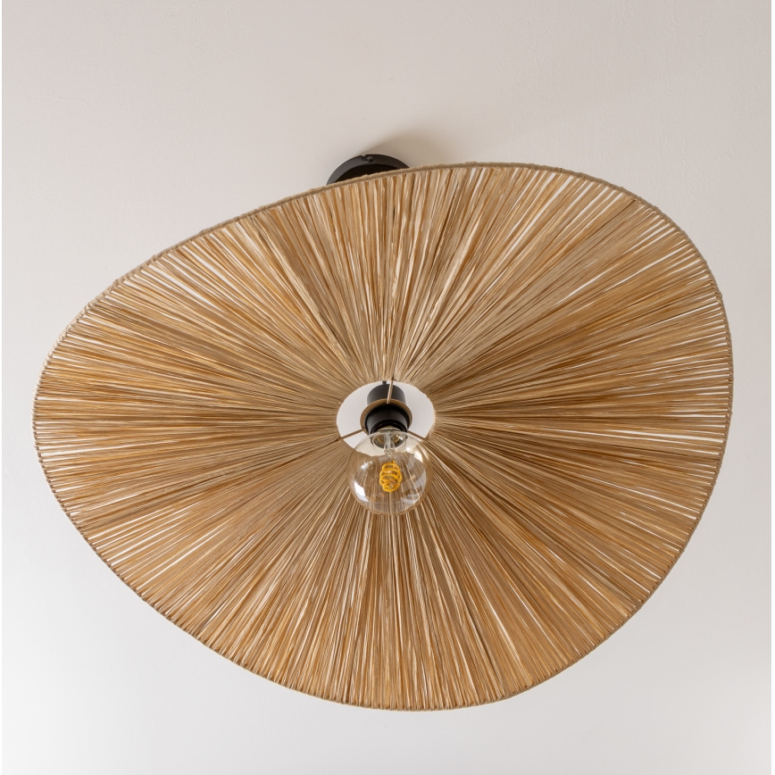 Brilagi - Lampadario LED su cavo CERIA BOHO 1xE27/40W/230V Ø 80 cm, in rafia