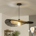 BRILAGI - Lampadario LED su cavo CERIA BOHO 1xE27/40W/230V Ø 80 cm nero/marrone