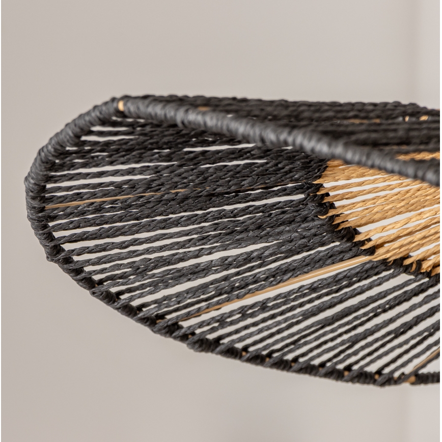 Brilagi - Lampadario LED su cavo CERIA BOHO 1xE27/40W/230V Ø 80 cm nero/marrone