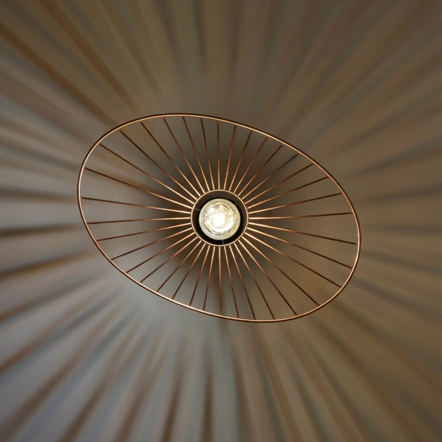 Brilagi - Lampadario LED su cavo CERIA WIRE 1xE27/40W/230V 40x56 cm bronzo