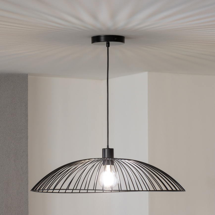 Brilagi - Lampadario LED su cavo CERIA WIRE 1xE27/40W/230V Ø 60 cm nero