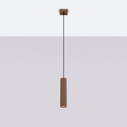 Brilagi - Lampadario LED su cavo CRESTO 1xGU10/10W/230V marrone