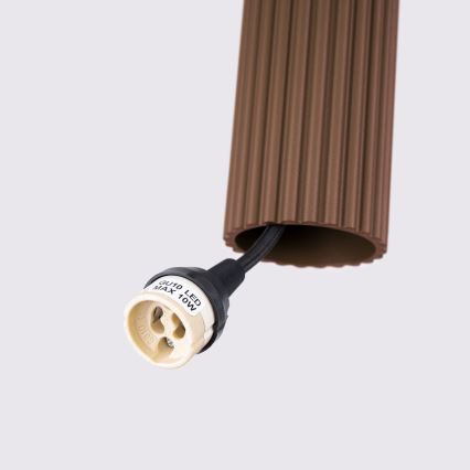 Brilagi - Lampadario LED su cavo CRESTO 1xGU10/10W/230V marrone