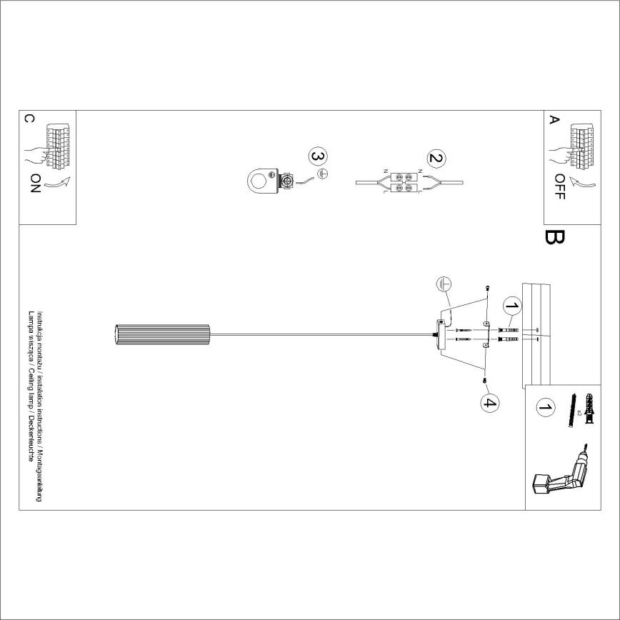Brilagi - Lampadario LED su cavo CRESTO 1xGU10/10W/230V marrone