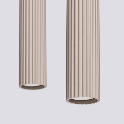 Brilagi - Lampadario LED su cavo CRESTO 2xGU10/10W/230V taupe