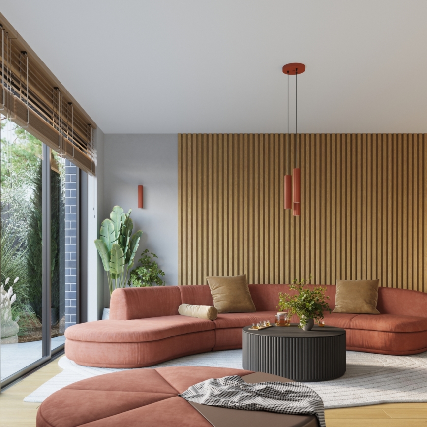 Brilagi - Lampadario LED su cavo CRESTO 3xGU10/10W/230V rosso