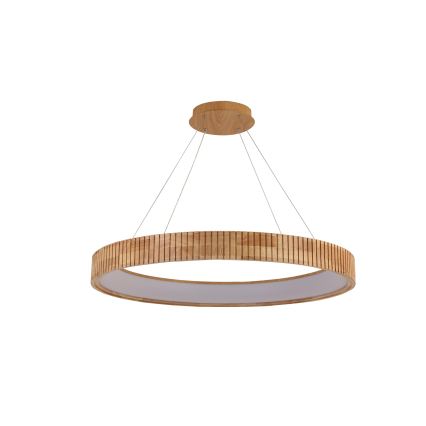 Brilagi - Lampadario LED a sospensione su cavo FALCON WOOD MODERN LED/60W/230V 3000/4000/6000K Ø 80 cm in legno
