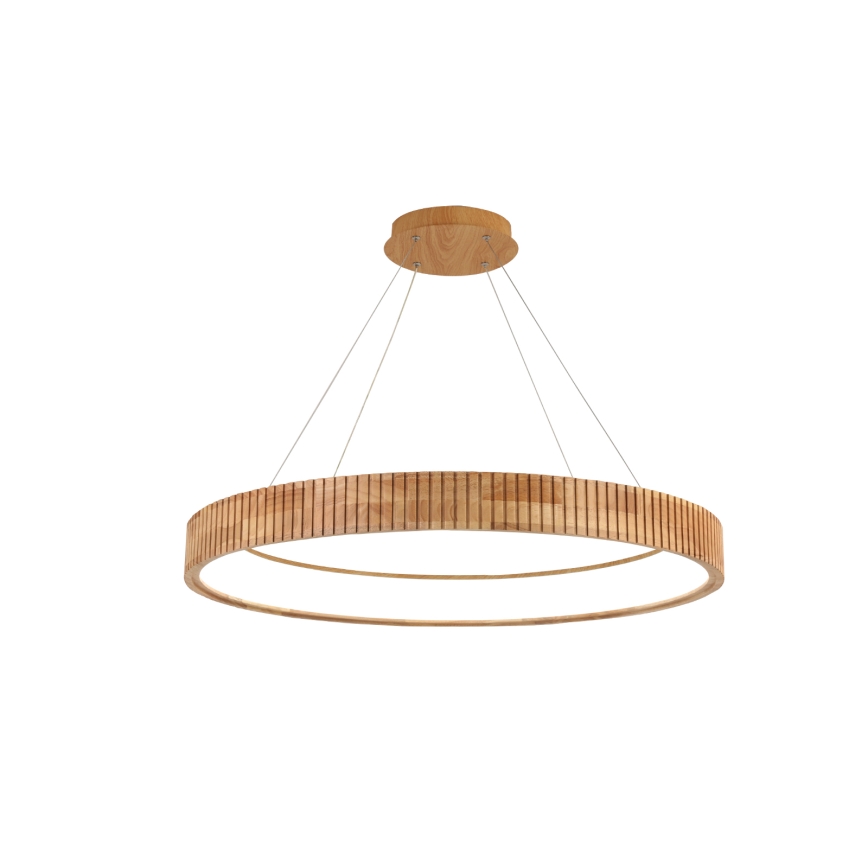 Brilagi - Lampadario LED a sospensione su cavo FALCON WOOD MODERN LED/60W/230V 3000/4000/6000K Ø 80 cm in legno