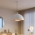 Brilagi - Lampadario LED su cavo METALO 1xE27/40W/230V Ø 60 cm bianco/ramato