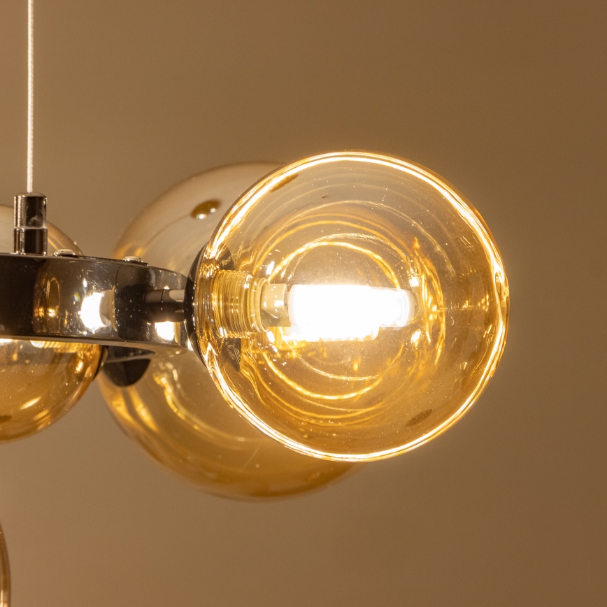 Brilagi - Lampadario LED su cavo MILLA 15xG9/3W/230V nero cromato/oro