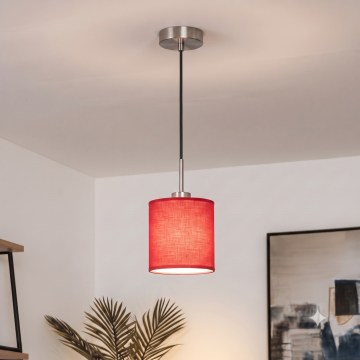 Brilagi - Lampadario LED su cavo NUBILA 1x E27/60W/230V Ø 14 cm nero/rosso
