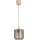 Brilagi - Lampadario LED su cavo RETRO GLASS 1xE27/60W/230V diam. 15 cm beige/fumé beige