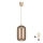 Brilagi - Lampadario LED su cavo RETRO GLASS 1xE27/60W/230V Ø 14 cm beige/marrone fumé