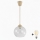 Brilagi - Lampadario LED su cavo RETRO GLASS 1xE27/60W/230V Ø 25 cm beige/trasparente
