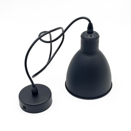 Brilagi - Lampadario LED su cavo RIDDY 1xE27/60W/230V nero