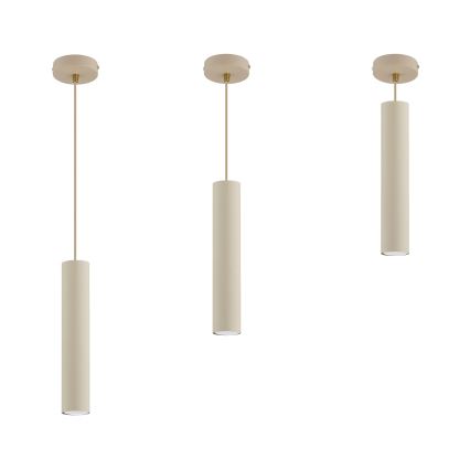 Brilagi - Lampadario sospeso a cavo 1xGU10/15W/230V beige/oro