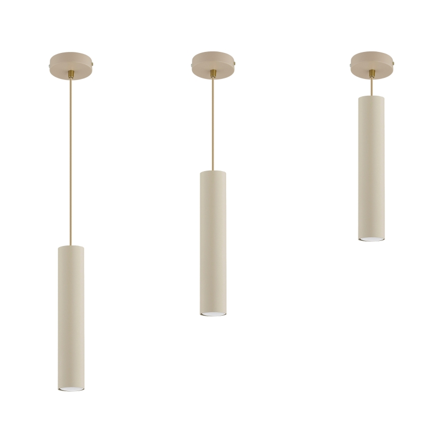 Brilagi - Lampadario sospeso a cavo 1xGU10/15W/230V beige/oro