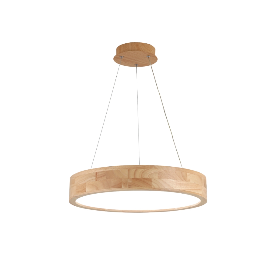 Brilagi - Lampada a sospensione LED su cavo FALCON WOOD LED/30W/230V 3000/4000/6000K Ø 45 cm legno