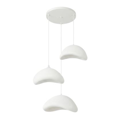 Brilagi - Lampadario sospeso a cavo LUNA 3xE27/40W/230V Ø 82 cm bianco