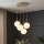 Brilagi - Lampadario sospeso a cavo MILO ECRU 4xE27/60W/230V beige/oro
