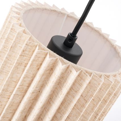 Brilagi - Lampadario sospeso a cavo NORDIC WAVE 3xE27/15W/230V diam. 38 cm lino/nero
