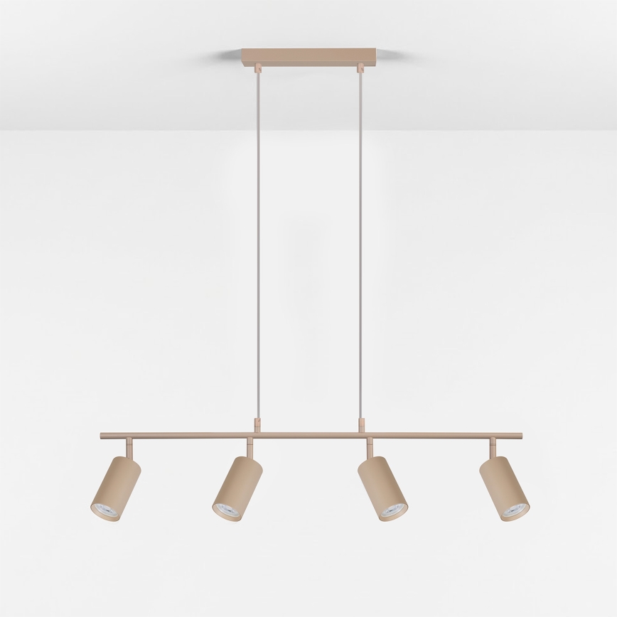 Brilagi - Lampadario sospeso a cavo SELE 4xGU10/30W/230V beige