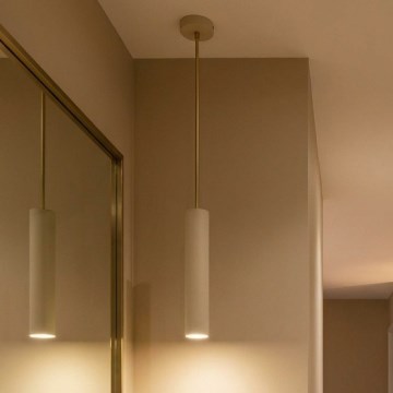 Brilagi - Lampadario sospeso a cavo TUBE 1xGU10/15W/230V beige/oro