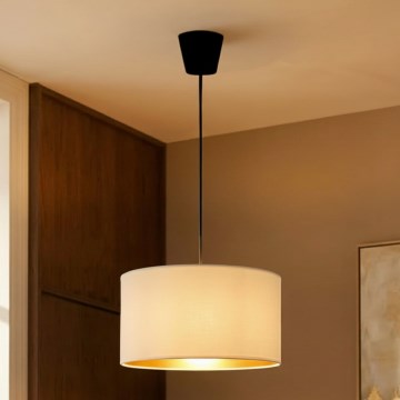 Brilagi - Lampadario sospeso a cavo VELVET 1xE27/60W/230V Ø 40 cm crema/oro