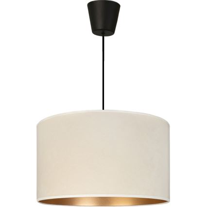 Brilagi - Lampadario sospeso a cavo VELVET 1xE27/60W/230V Ø 40 cm crema/oro