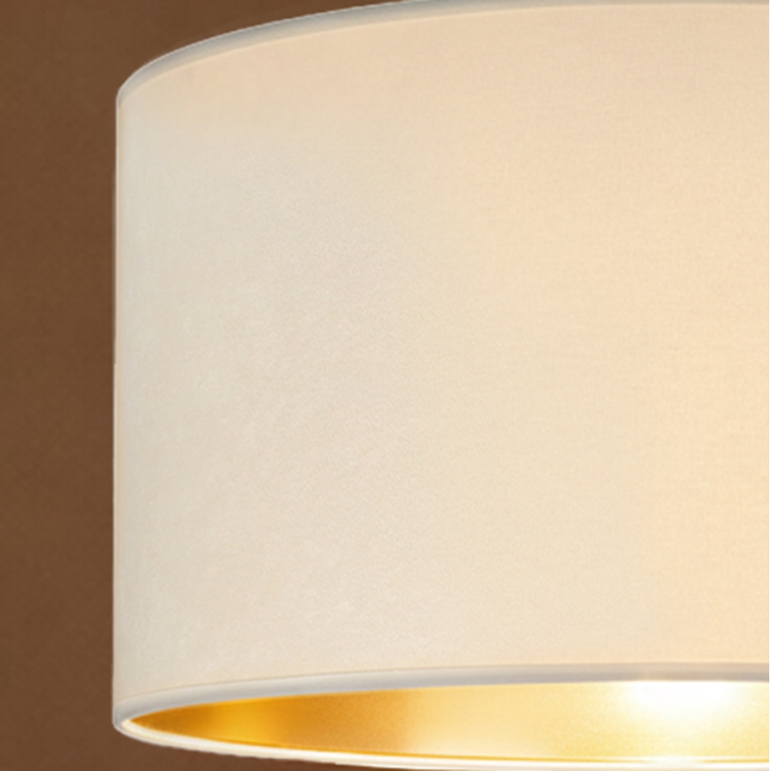 Brilagi - Lampadario sospeso a cavo VELVET 1xE27/60W/230V Ø 40 cm crema/oro